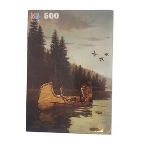 MB Milton Bradley 4161-2 Frontier Days The Hunter 500 Piece Puzzle NEW